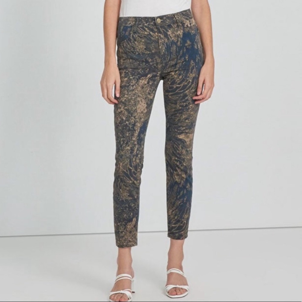 NWT Gold wave Alana high rise skinny crop